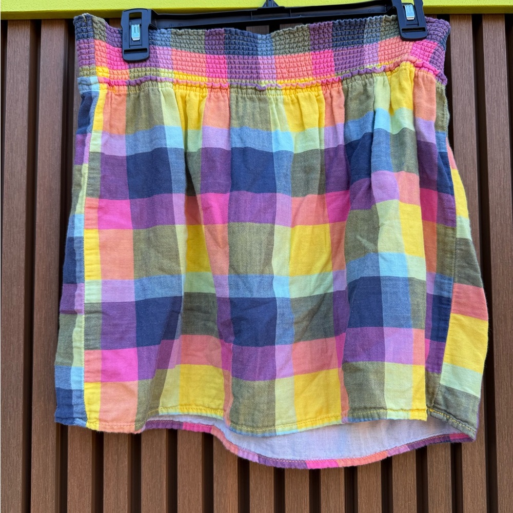Mossimo Supply Co. Colorful Checkered Mini Skirt